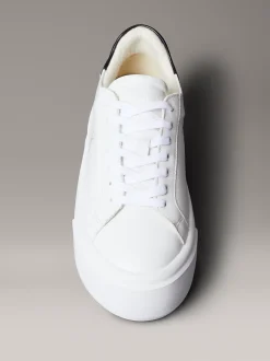 Calvin Klein Sienna - Plateau-Logo-Sneakers aus Leder^Damen SneakerFrisch Eingetroffen