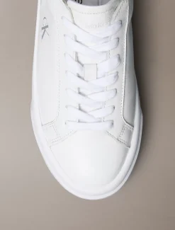 Calvin Klein Sienna - Plateau-Logo-Sneakers aus Leder^Damen SneakerFrisch Eingetroffen