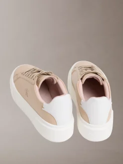 Calvin Klein Sienna - Plateau-Logo-Sneakers aus Leder^Damen SneakerFrisch Eingetroffen