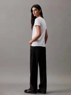 Calvin Klein Slim T-Shirt aus Baumwolle^Damen T-shirts & Tops
