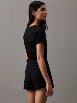 Calvin Klein Slim T-Shirt aus Baumwolle^Damen T-shirts & Tops