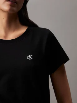 Calvin Klein Slim T-Shirt aus Baumwolle^Damen T-shirts & Tops