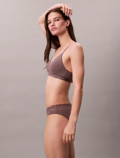 Calvin Klein Slip - Micro Stretch with Lace^Damen Unterhosen