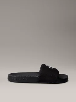 Calvin Klein Slippers aus Canvas mit Logo^Damen Slippers