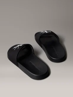 Calvin Klein Slippers aus Canvas mit Logo^Damen Slippers