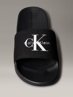 Calvin Klein Slippers aus Canvas mit Logo^Damen Slippers