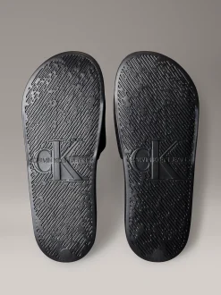 Calvin Klein Slippers aus Canvas mit Logo^Damen Slippers