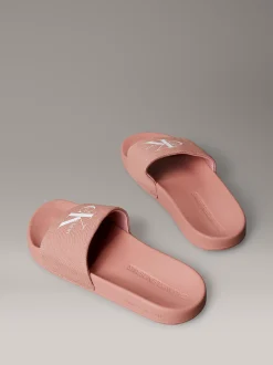 Calvin Klein Slippers aus Canvas mit Logo^Damen Slippers