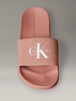 Calvin Klein Slippers aus Canvas mit Logo^Damen Slippers