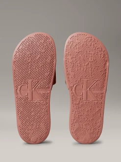 Calvin Klein Slippers aus Canvas mit Logo^Damen Slippers