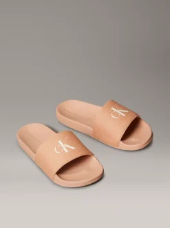 Calvin Klein Slippers aus Canvas mit Logo^Damen Slippers