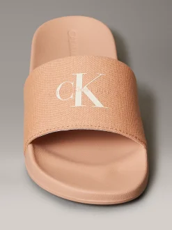 Calvin Klein Slippers aus Canvas mit Logo^Damen Slippers