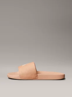 Calvin Klein Slippers aus Canvas mit Logo^Damen Slippers