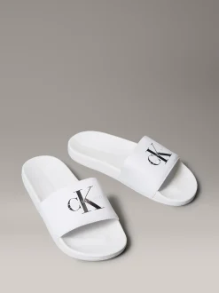 Calvin Klein Slippers aus Canvas mit Logo^Damen Slippers