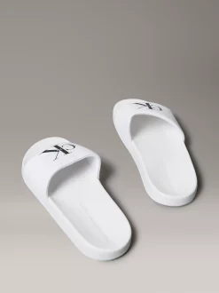Calvin Klein Slippers aus Canvas mit Logo^Damen Slippers