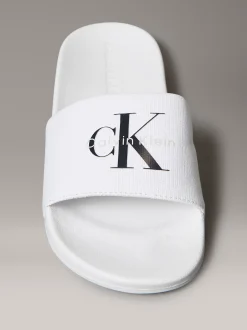 Calvin Klein Slippers aus Canvas mit Logo^Damen Slippers
