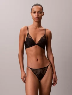 Calvin Klein Slips - CK Floral Lace^Damen Dessous|Unterhosen