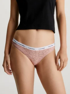 Calvin Klein Slips mit Spitzenbesatz^Damen Unterhosen
