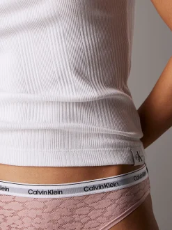 Calvin Klein Slips mit Spitzenbesatz^Damen Unterhosen