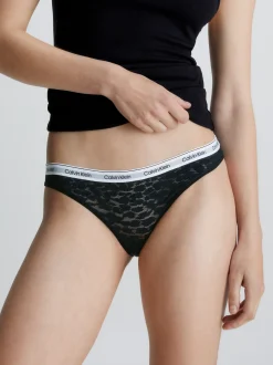 Calvin Klein Slips mit Spitzenbesatz^Damen Unterhosen