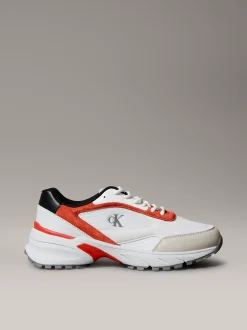 Calvin Klein Sneakers aus atmungsaktivem Mesh und Leder^Herren SneakerFrisch Eingetroffen
