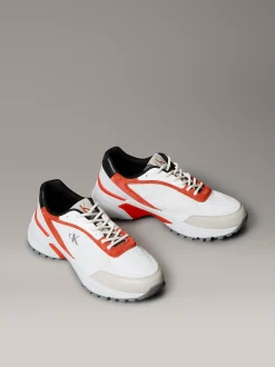 Calvin Klein Sneakers aus atmungsaktivem Mesh und Leder^Herren SneakerFrisch Eingetroffen