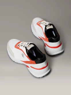 Calvin Klein Sneakers aus atmungsaktivem Mesh und Leder^Herren SneakerFrisch Eingetroffen