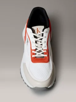 Calvin Klein Sneakers aus atmungsaktivem Mesh und Leder^Herren SneakerFrisch Eingetroffen