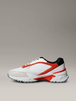 Calvin Klein Sneakers aus atmungsaktivem Mesh und Leder^Herren SneakerFrisch Eingetroffen