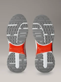 Calvin Klein Sneakers aus atmungsaktivem Mesh und Leder^Herren SneakerFrisch Eingetroffen