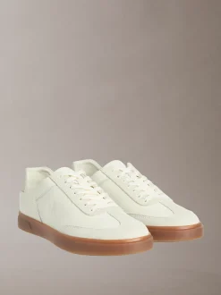 Calvin Klein Sneakers aus Leder mit charakteristischem Logo^Damen SneakerFrisch Eingetroffen