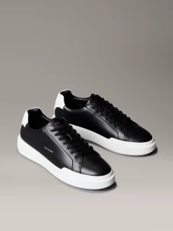 Calvin Klein Sneakers aus Leder mit charakteristischem Logo^Herren SneakerFrisch Eingetroffen