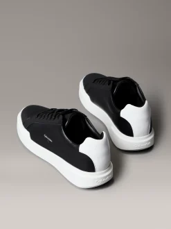 Calvin Klein Sneakers aus Leder mit charakteristischem Logo^Herren SneakerFrisch Eingetroffen