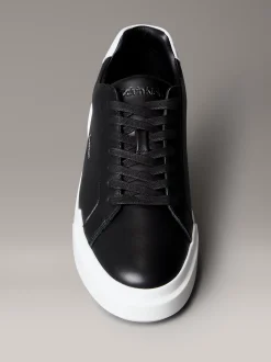 Calvin Klein Sneakers aus Leder mit charakteristischem Logo^Herren SneakerFrisch Eingetroffen