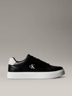 Calvin Klein Sneakers aus Leder mit charakteristischem Logo^Herren SneakerFrisch Eingetroffen
