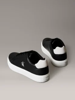 Calvin Klein Sneakers aus Leder mit charakteristischem Logo^Herren SneakerFrisch Eingetroffen