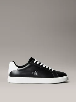 Calvin Klein Sneakers aus Leder mit charakteristischem Logo^Damen SneakerFrisch Eingetroffen