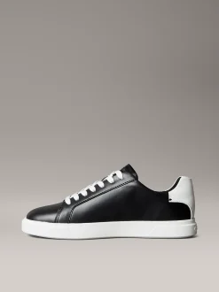 Calvin Klein Sneakers aus Leder mit charakteristischem Logo^Damen SneakerFrisch Eingetroffen