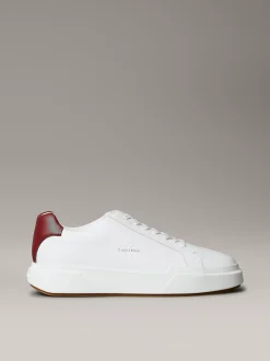 Calvin Klein Sneakers aus Leder mit charakteristischem Logo^Herren SneakerFrisch Eingetroffen