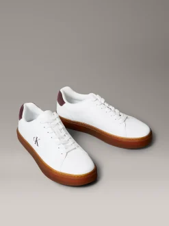 Calvin Klein Sneakers aus Leder mit charakteristischem Logo^Herren SneakerFrisch Eingetroffen