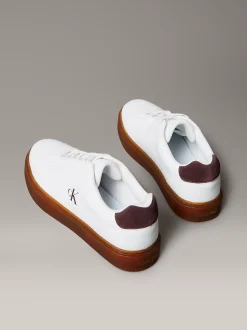 Calvin Klein Sneakers aus Leder mit charakteristischem Logo^Herren SneakerFrisch Eingetroffen