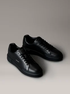 Calvin Klein Sneakers aus Leder mit charakteristischem Logo^Herren SneakerFrisch Eingetroffen