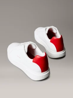 Calvin Klein Sneakers aus Leder mit charakteristischem Logo^Herren SneakerFrisch Eingetroffen