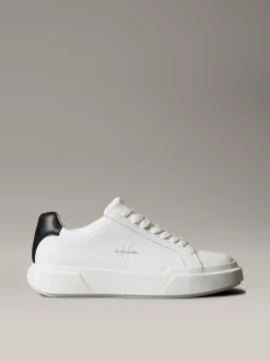Calvin Klein Sneakers aus Leder mit charakteristischem Logo^Herren SneakerFrisch Eingetroffen