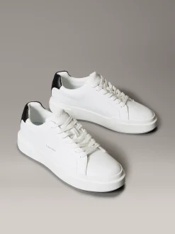 Calvin Klein Sneakers aus Leder mit charakteristischem Logo^Herren SneakerFrisch Eingetroffen