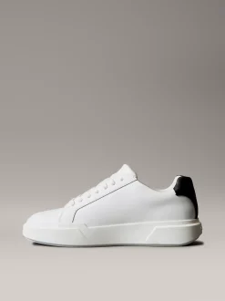 Calvin Klein Sneakers aus Leder mit charakteristischem Logo^Herren SneakerFrisch Eingetroffen