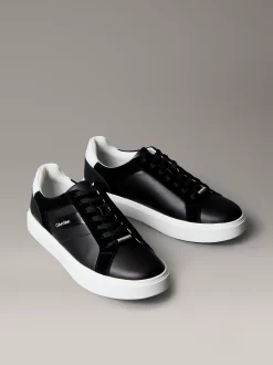 Calvin Klein Sneakers aus Leder und Wildleder mit flexibler Sohle^Herren SneakerFrisch Eingetroffen