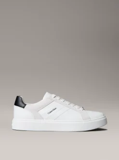 Calvin Klein Sneakers aus Leder und Wildleder mit flexibler Sohle^Herren SneakerFrisch Eingetroffen