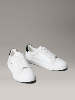 Calvin Klein Sneakers aus Leder und Wildleder mit flexibler Sohle^Herren SneakerFrisch Eingetroffen
