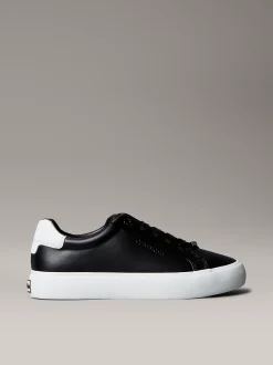 Calvin Klein Sneakers aus weichem Leder mit Logoprägung^Damen SneakerFrisch Eingetroffen